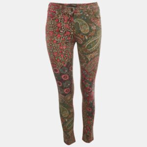 Etro Multicolor Printed Denim Jeans S Waist 27"