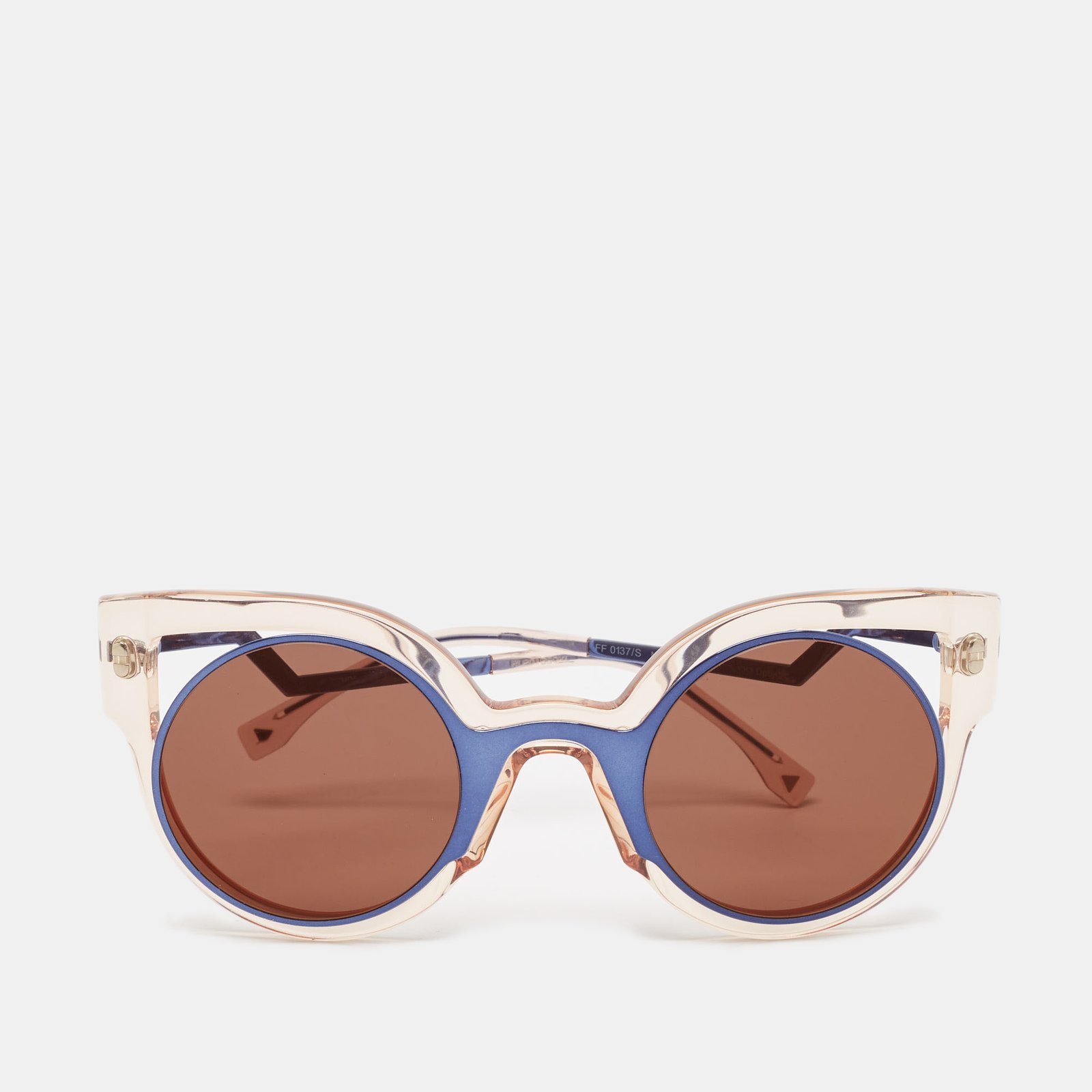 Fendi Black/Beige FF 0137/S Paradeyes Cat Eye Sunglasses