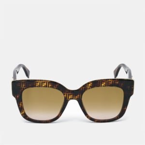 Fendi FF Brown Gradient F is Fendi Square Sunglasses