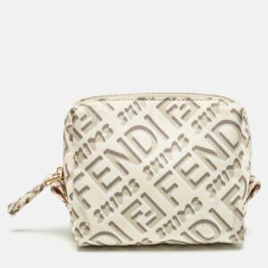 fendi x skims multicolor nylon xs trapezoid beauty pouch