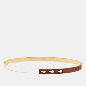fendi multicolor plastic and wood waist belt l