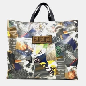 Fendi Multicolor Leather Tote Bag