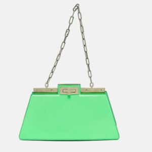luxury-women-fendi-used-handbags-p1148684-013.jpg fendi green brushed leather medium peekaboo cut bag