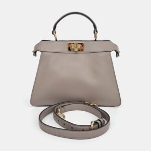 Fendi Beige Leather Peekaboo I SEE U Small bag