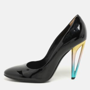luxury-women-fendi-used-shoes-p1139046-010 Fendi Black Patent Leather Pumps Size 40.5