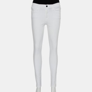Frame White Denim High Skinny Blanc Jeans S