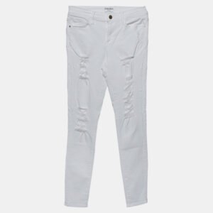Frame White Denim Le Skinny de Jeanne Jeans M