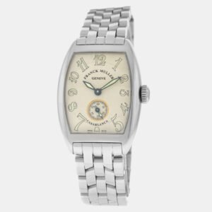 luxury-women-franck-muller-used-watches-p1159521-007 Franck Muller Cream Stainless Steel Casablanca 1750S6 Automatic Women's Wristwatch 28 mm