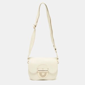 luxury-women-furla-used-handbags-p1124005-013 Furla Off White Leather Mini Ducale Shoulder Bag