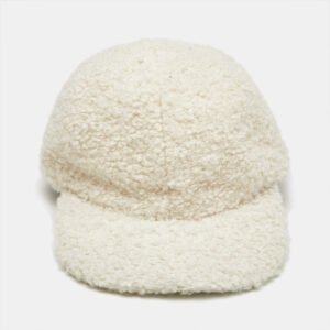 Gabriela Hearst Ivory Boucle Baseball Cap M
