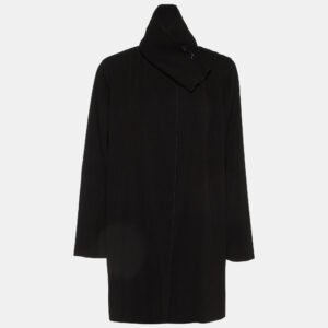 Giorgio Armani Black Plisse Jacket L