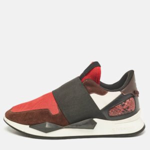 Givenchy Multicolor Suede and Stretch Fabric Slip On Sneakers Size 38