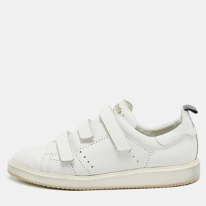 Golden Goose White Leather Low Top Sneakers Size 43