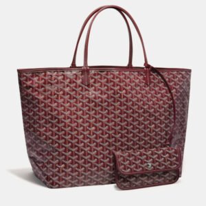 Goyard Burgundy Goyardine Coated Canvas and Leather Saint Louis GM Tote Bag