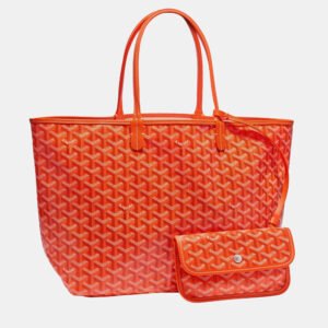 Goyard Orange Goyardine Coated Canvas and Leather Saint Louis GM Tote Bag