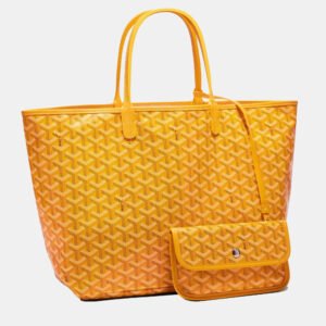 Goyard Yellow Goyardine Coated Canvas and Leather Saint Louis PM Tote Bag