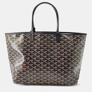 Gucci Black Leather Interlocking G Heart Shoulder Bag