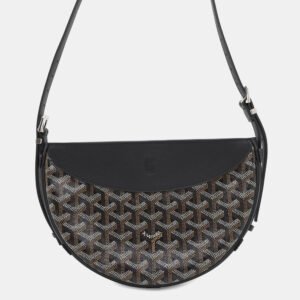 Goyard Black Pvc Coated Canvas Leather Hirondelle Shoulder Bag