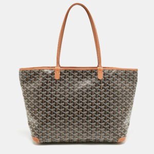 Goyard Brown Goyardine Coated Canvas and Leather Artois MM Tote
