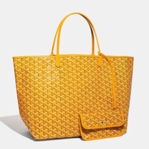 Goyard Yellow Goyardine Coated Canvas and Leather Saint Louis GM Tote