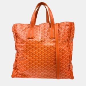 Goyard Orange PVC Sac Voltaire Tote Bag