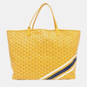 Goyard Yellow Canvas Saint Louis GM Tote Bag