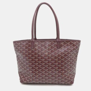 Goyard Burgundy PVC Leather Artois PM Tote Bag