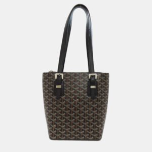 Goyard Black Coated Canvas Marie Galante PM Tote Bag