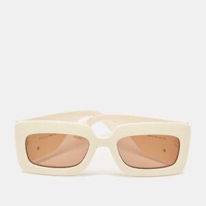 Gucci Cream/Brown GG0811S GG Marmont Rectangular Sunglasses
