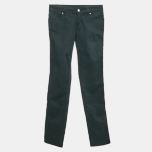 Gucci Black Pocket Detail Cotton Skinny Trousers XS
