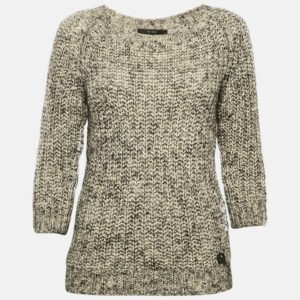 luxury-women-gucci-used-clothes-p1154503-001 Gucci Grey Wool Blend Round Neck Sweater S