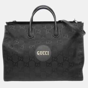 Gucci Black Leather, Nylon Off The Grid  Tote Bag