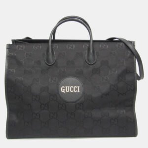 Gucci Black Nylon Canvas/Leather Off The Grid GG Shoulder Bag