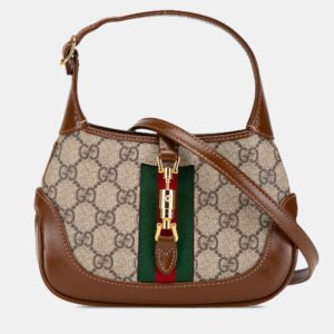 Gucci GG Supreme Canvas Mini Jackie 1961 Crossbody Bag