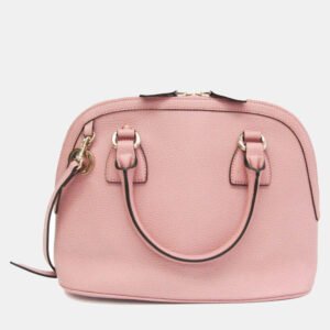 Gucci Light Pink Leather GG Charm Shoulder Bag