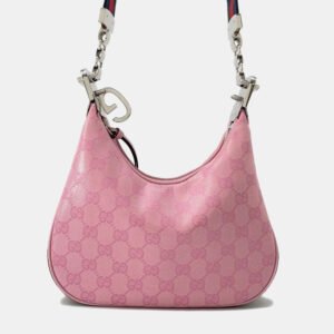 Gucci Pink Nylon Leather GG Matelasse Mini Travel Bag