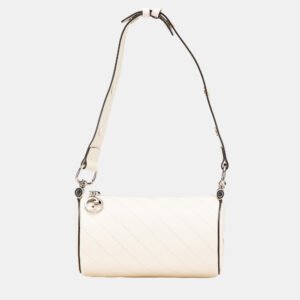 Tory Burch Red Leather and Nylon Robinson Tote