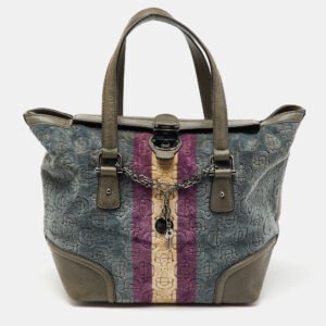 Gucci Multicolor Velvet and Leather Horsebit Treasure Small Boston Bag