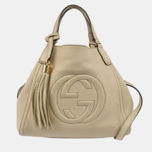 Gucci Off-white Soho 2way Tote Handbag