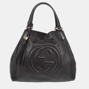 Gucci Black Soho Tote Handbag