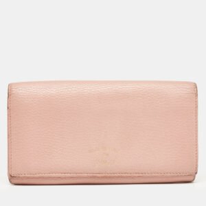 Gucci  Old Rose Leather Swing Continental Wallet