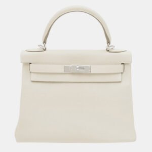 Hermes Craie Togo Leather Kelly 28 Bag