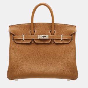 Hermes Gold Togo Leather Birkin 25 Bag
