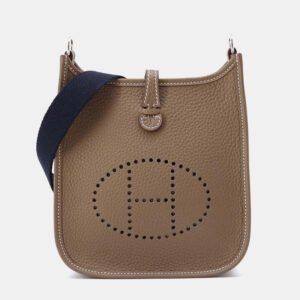 luxury-women-hermes-new-handbags-p1153831-006 Hermes Etoupe/Blue Indigo Taurillon Clemence Evelyne Amazon TPM Shoulder Bag