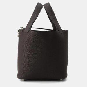 Hermes Picotin Lock 18 Macassar Taurillon Clemence Leather Top Handle Bag