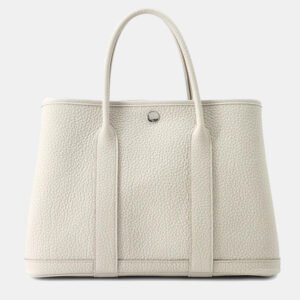 Hermes Garden Party TPM Beton Negonda Leather Tote Bag