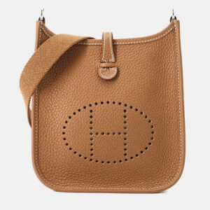 Hermes Evelyne Amazon Short TPM Gold Taurillon Clemence Shoulder Bag