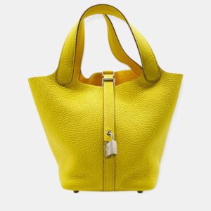 Hermes Leather Picotin Lock 18 Handbag