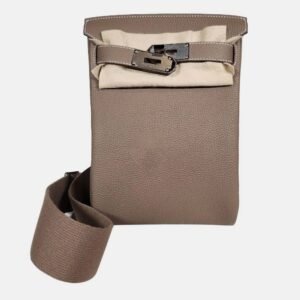 Hermes Etoupe Togo Hac A Dos PM Bag PHW