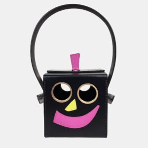 Hermes Petit H Calfskin And Alligator Robot Clutch Permabrass